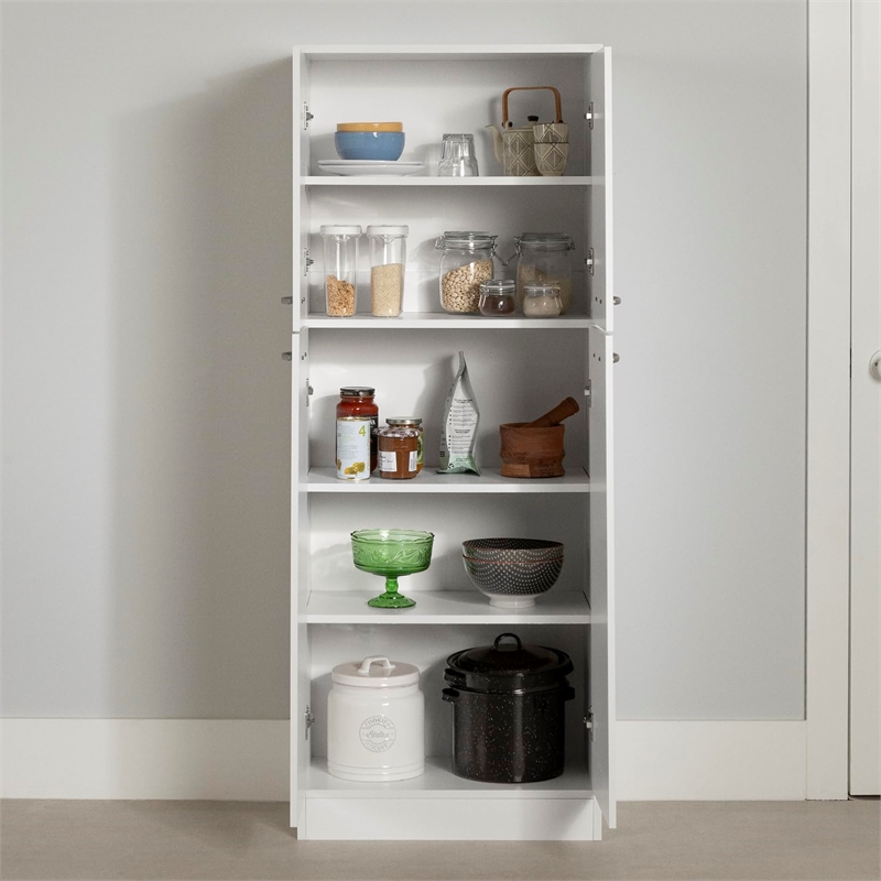 South Shore Axess 4 Door Pantry in Pure White