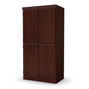 South Shore Morgan Storage Cabinet in Royal Cherry