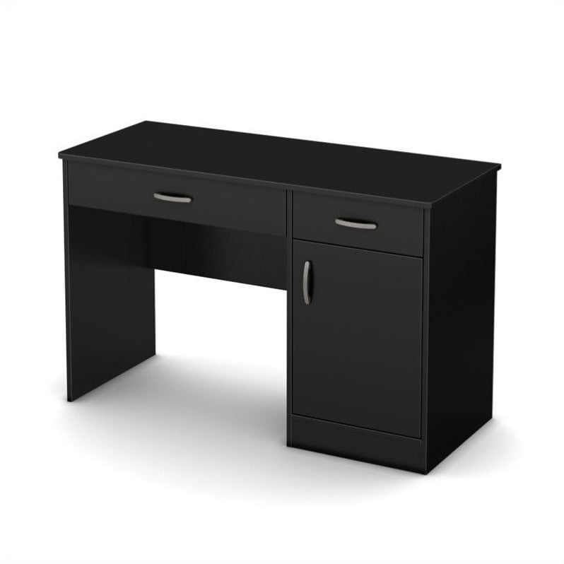 South Shore Axess Small Computer Desk in Pure Black - 7270070