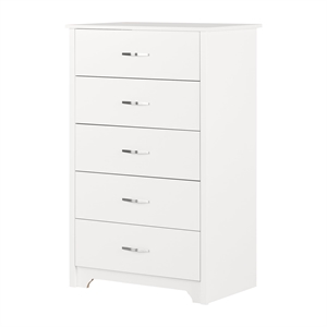 South Shore Fusion Five Chest in Pure Black