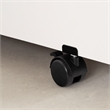 South Shore Modern Metal Crea Sewing Craft Table on Wheels in Pure White