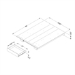 South Shore Holland Full Queen Platform Bed with Drawer in White