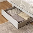 South Shore Holland Full Queen Platform Bed with Drawer in White