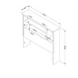 South Shore Vito Twin Bookcase Headboard in Pure White