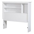 South Shore Vito Twin Bookcase Headboard in Pure White