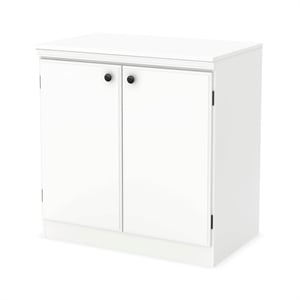 South Shore Morgan 2 Door Accent Chest in Pure White