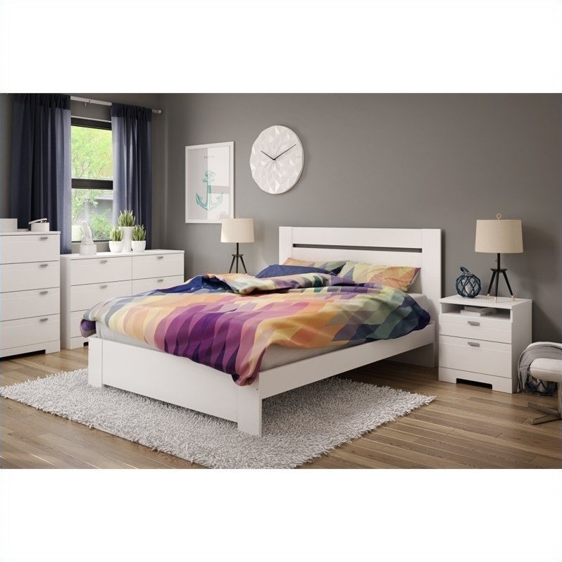 South Shore Reevo 6-Drawer Dresser in Pure White