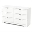 South Shore Reevo 6-Drawer Dresser in Pure White