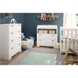 South Shore Reevo Changing Table with Storage in Pure White