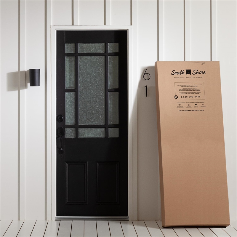 South Shore Gascony 4-Shelf Bookcase in Pure White