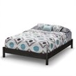 South Shore Step One 60 Inch Queen Platform Bed in Gray Oak