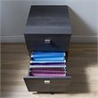 South Shore Interface 2 Drawer Mobile Filing Cabinet in Gray Oak