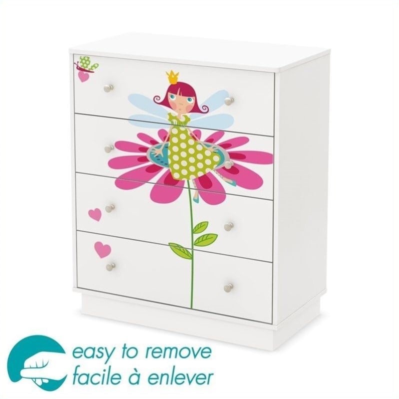 South Shore Joy 4 Drawer Chest in Pure White   8050007K