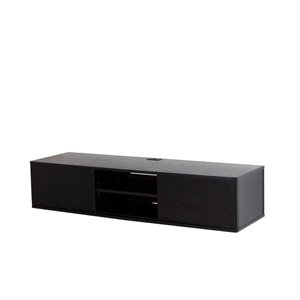 agora wall mounted media console in black