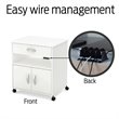 South Shore Axess Printer Cart in Pure White