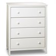 South Shore Cotton Candy Kids 4 Drawer Chest in Pure White