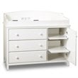 South Shore Cotton Candy 3 Drawer Wood Changing Table in White