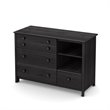 South Shore Little Smileys Wood Changing Table and Station in Gray Oak