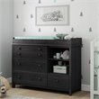 South Shore Little Smileys Wood Changing Table and Station in Gray Oak