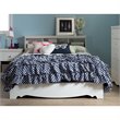 South Shore Crystal Wood Full Mates Bed in White