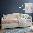 South Shore Sabrina Wood Twin Storage Daybed in White