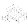 South Shore Sabrina Wood Twin Storage Daybed in White