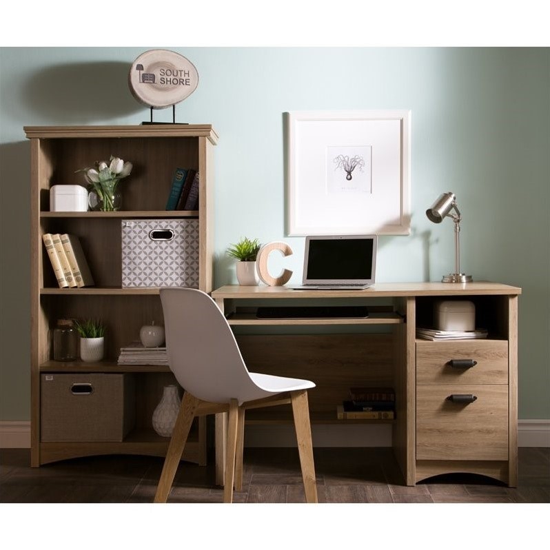 South S Gascony 2 Piece Wood Office Set In Rustic Oak 9064070 South S Gascony 2 Piece Wood Office Set In Rustic Oak 9064070 767 Pkg