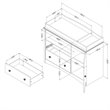 South Shore Peekaboo Changing Table in Pure White