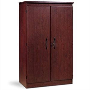 south shore park 2 door storage cabinet in royal cherry finish