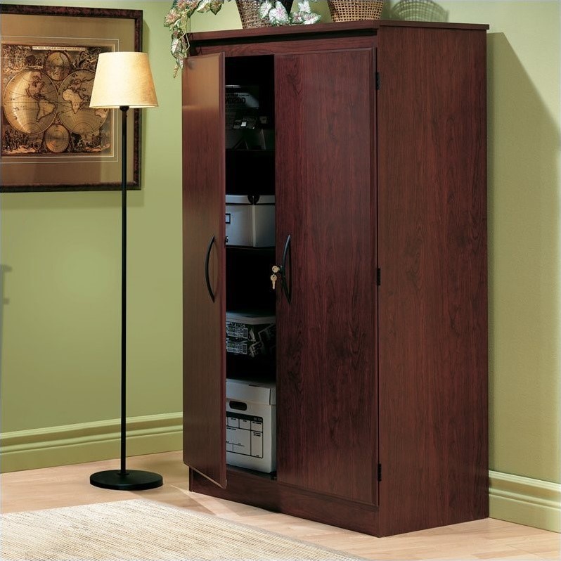 South Shore Park 2 Door Storage Cabinet in Royal Cherry Finish - 7206970