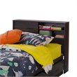 South Shore Fynn Twin Storage Headboard in Gray Oak