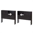 South Shore Fynn Twin Storage Headboard in Gray Oak