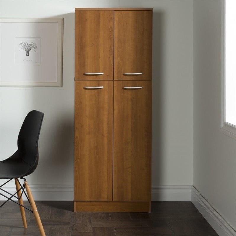 South Shore Axess Storage Pantry in Morgan Cherry