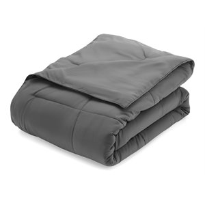 iEnjoy Home Twin All Season Premium Down Alternative Comforter in Gray