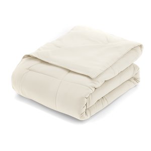 iEnjoy Home Twin All Season Premium Down Alternative Comforter in Ivory