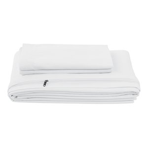 iEnjoy Home 3-PC Twin Ultra Soft Microfiber Duvet Cover Set in White