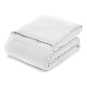 iEnjoy Home Twin All Season Premium Down Alternative Comforter in White