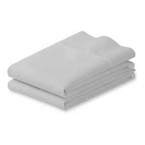iEnjoy Home 2-PC Premium Ultra Soft Standard Pillow Case Set in Light Gray