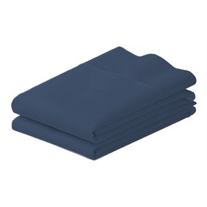 iEnjoy Home 2-PC Premium Ultra Soft Standard Pillow Case Set in Navy