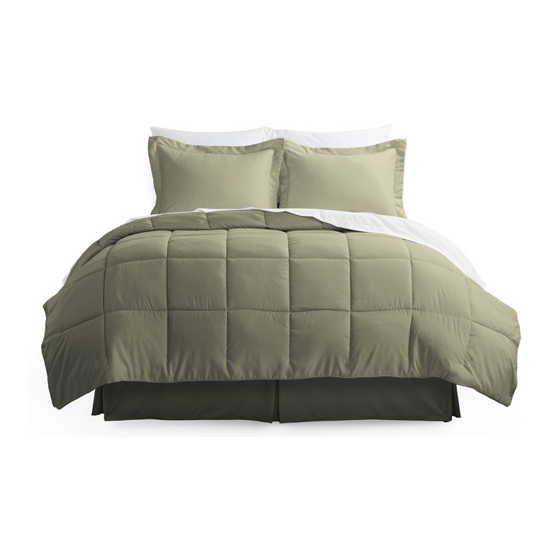 Pc Premium Microfiber Twin Xl Bed, Sage Green Twin Xl Bedding Sets
