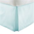 iEnjoy Home  Premium Pleated Dust Ruffle Cal King Bed Skirt in Aqua Blue
