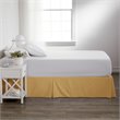iEnjoy Home  Premium Pleated Dust Ruffle Cal King Bed Skirt in Gold