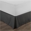 iEnjoy Home  Premium Pleated Dust Ruffle Cal King Bed Skirt in Gray