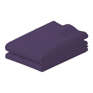 ienjoy home 2-pc premium ultra soft king pillow case set in purple