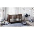 AFG Baby Furniture Naomi 4 in 1 Convertible Crib with Toddler Guardrail Espresso