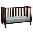 AFG Baby Furniture Naomi 4 in 1 Convertible Crib with Toddler Guardrail Espresso