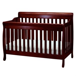 Athena Alice 4 in 1 Convertible Crib with Guardrail