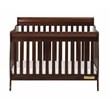 AFG Baby Furniture Alice 4-in-1 Convertible Crib with Toddler Guardrail Espresso