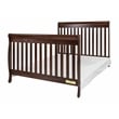 AFG Baby Furniture Alice 4-in-1 Convertible Crib with Toddler Guardrail Espresso