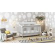 AFG Baby Furniture Alice 4-in-1 Convertible Crib with Toddler Guardrail White